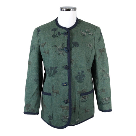 Unisex Meico - Villane mantel, suurus 44 - Roheline ()