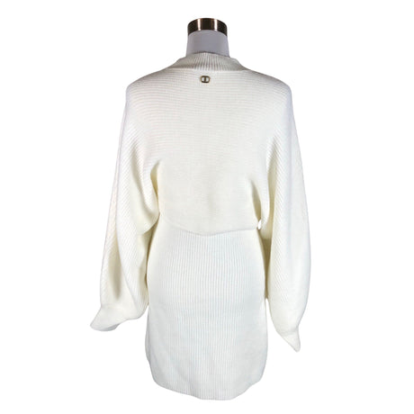 Unisex Twinset - Kootud tuunika, suurus 36 - Valge (2)