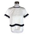 Unisex Marella - Lühikeste käistega pluus, suurus 32 - Valge ()