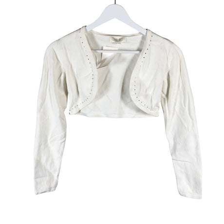 Unisex Mingnelin - Kootud boolero, suurus 158 - 164 - Valge ()