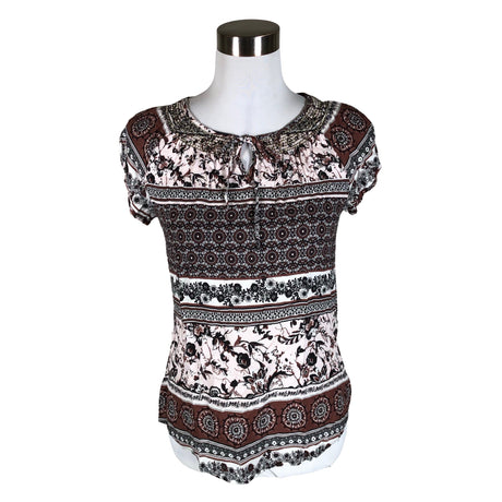 Unisex Comma - Lühikeste käistega pluus, suurus 34 - Pruun ()