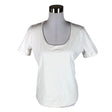 Unisex Repeat - T-särk, suurus 40 - Valge ()
