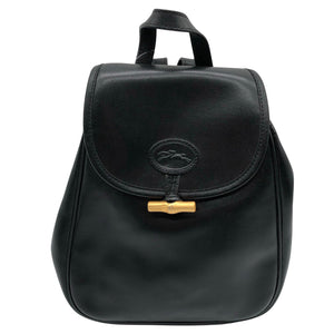 Unisex Longchamp - Seljakott, suurus Midi - Must (1)