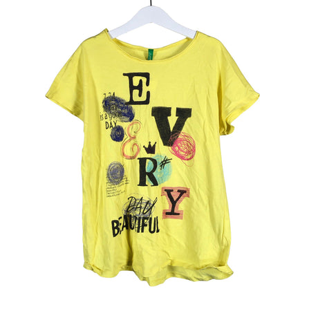 Unisex Benetton - T-särk, suurus 146 - 152 - Kollane ()