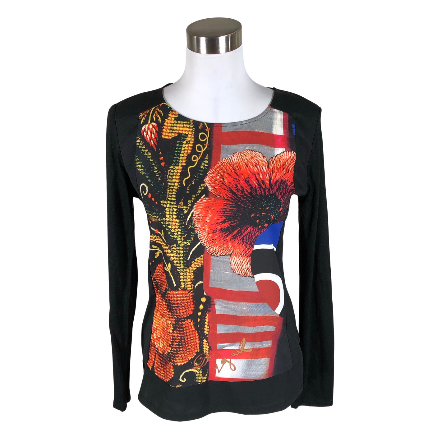 Unisex Desigual - Trikotaažist pluus, suurus 36 - Must (1)