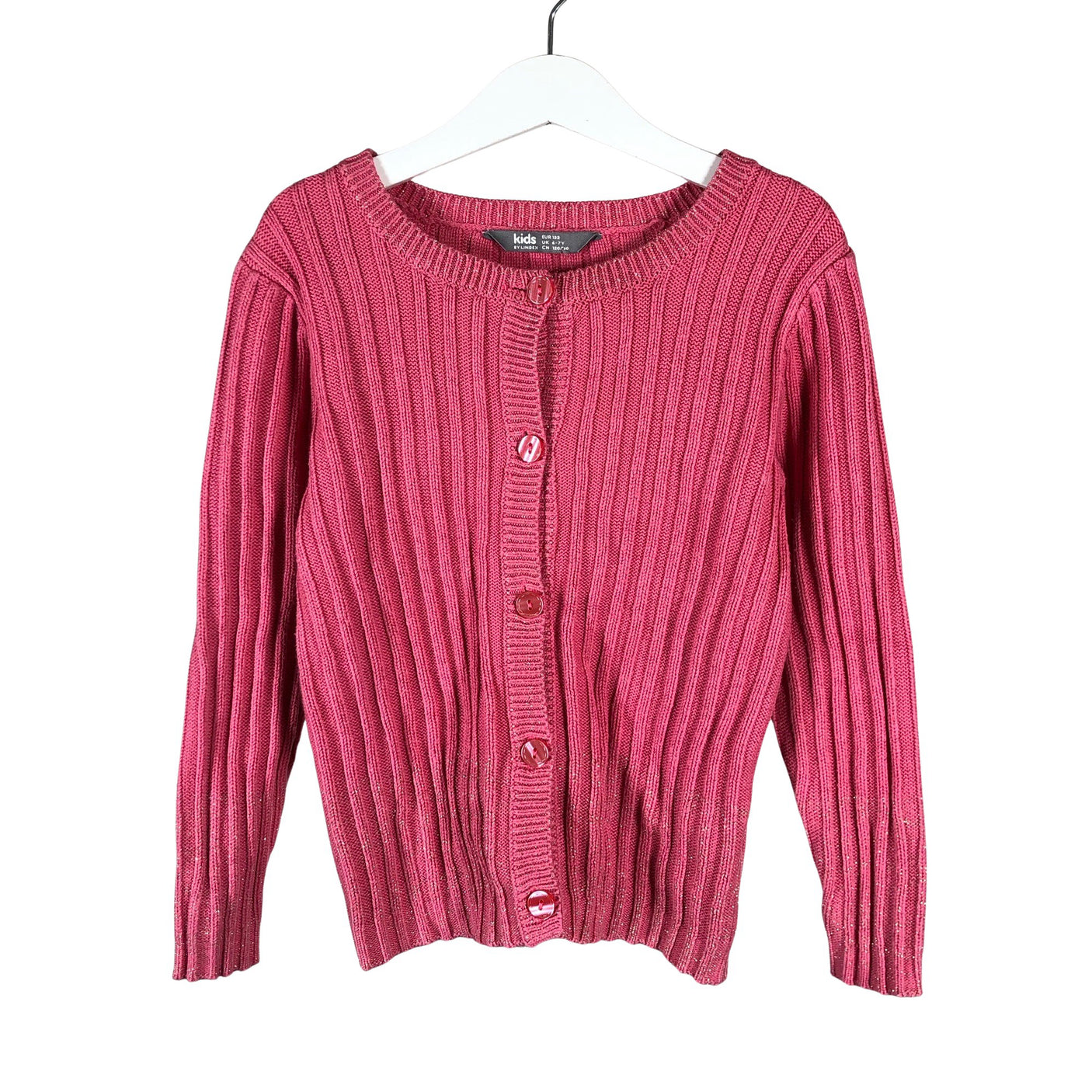 Unisex Lindex - Kardigan, suurus 116 - 122 - Roosa (1)