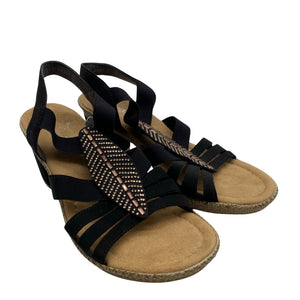 Unisex Rieker - Kontsaga rihmikud, suurus 38 - Must (2)