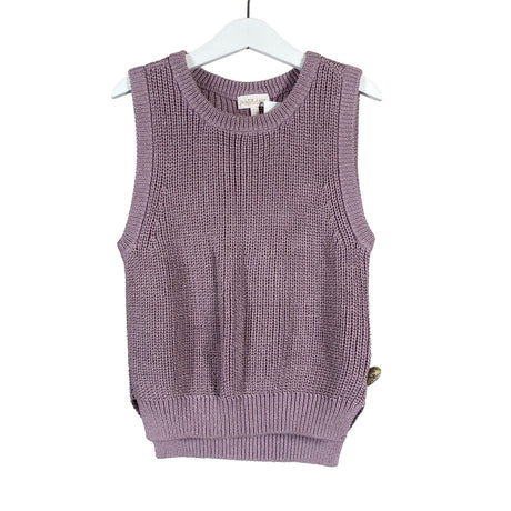 Unisex POMPdeLUX - Kootud vest, suurus 122 - 128 - Lilla ()