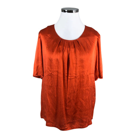 Unisex Andiata - Lühikeste käistega pluus, suurus 44 - Oranž ()