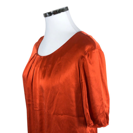 Unisex Andiata - Lühikeste käistega pluus, suurus 44 - Oranž (2)
