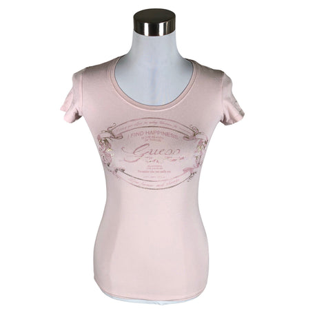 Unisex Guess - T-särk, suurus 36 - Heleroosa ()