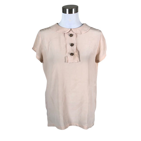 Unisex Ottod'Ame - Lühikeste käistega pluus, suurus 38 - Heleroosa ()