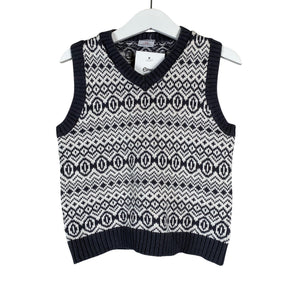 Unisex Polarn O. Pyret - Kootud vest, suurus 98 - 104 - Hall (1)