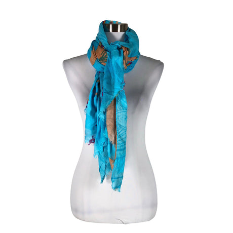 Unisex Your Face - Õhuke sall, suurus Maxi - Sinine ()