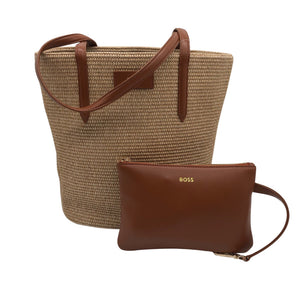 Unisex Hugo Boss - Käekott, suurus Maxi - Beige (1)