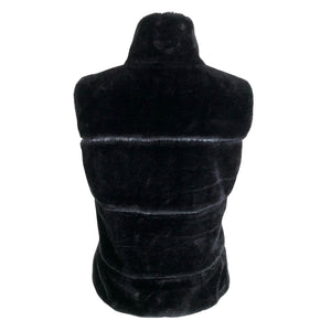 Unisex Soyaconcept - Kunstkarusnahast vest, suurus 38 - Must (2)