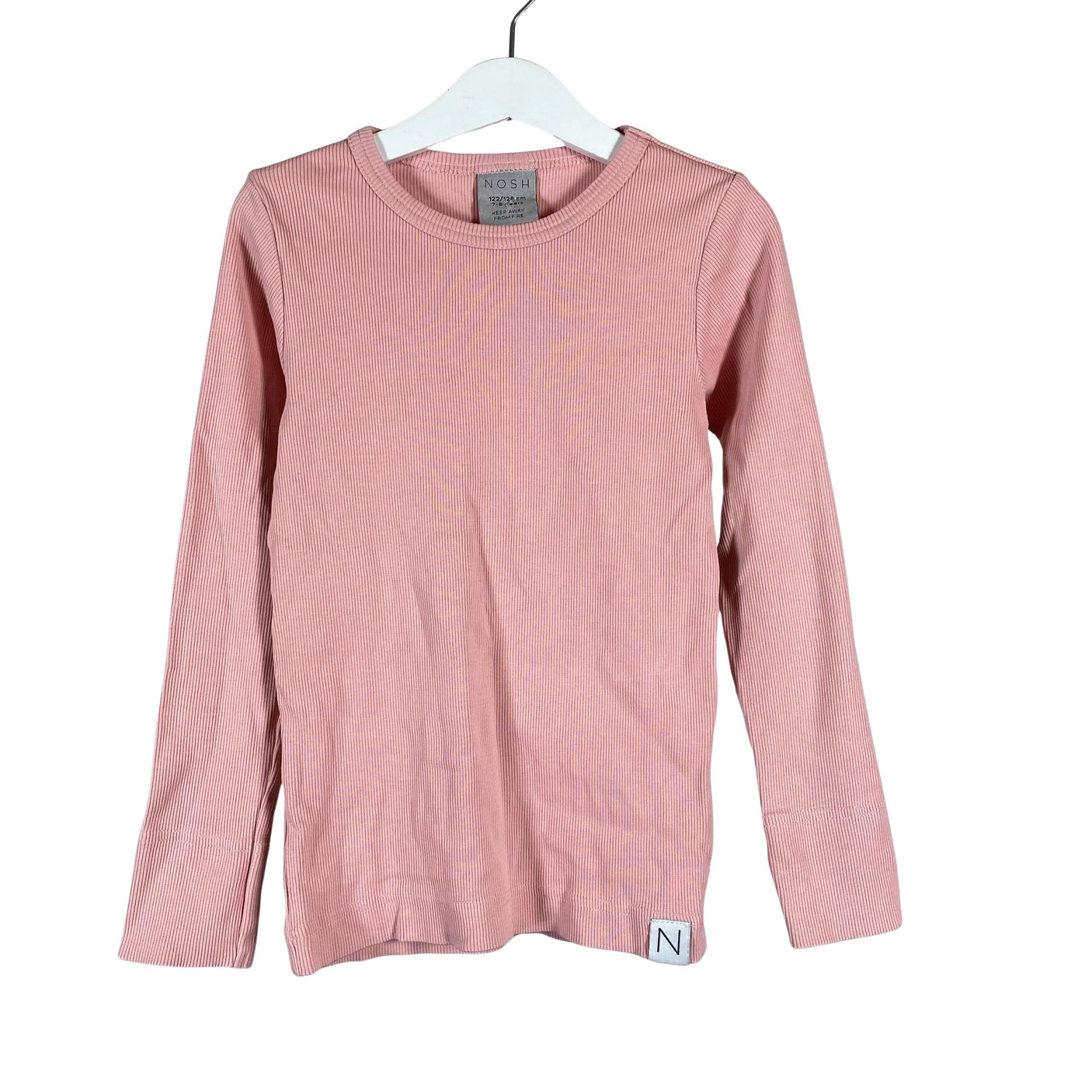 Unisex NOSH - Trikotaažist pluus, suurus 122 - 128 - Heleroosa (1)