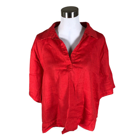 Unisex JcSophie - Lühikeste käistega pluus, suurus 38 - Punane ()