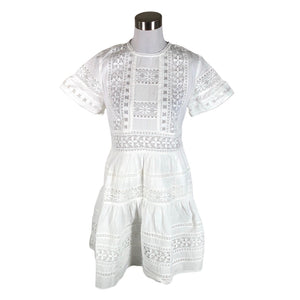 Unisex By Malina - Mitteveniv kleit, suurus 36 - Valge (1)