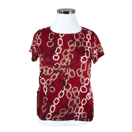 Unisex Marella - Lühikeste käistega pluus, suurus 44 - Veinipunane ()