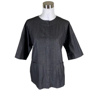 Unisex Voglia - Lühikeste käistega pluus, suurus 40 - Hall (1)