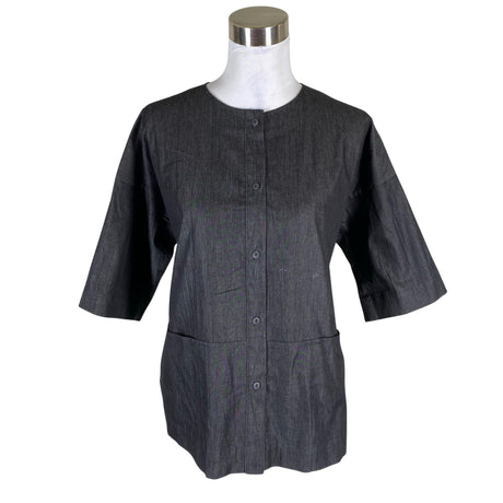 Unisex Voglia - Lühikeste käistega pluus, suurus 40 - Hall ()