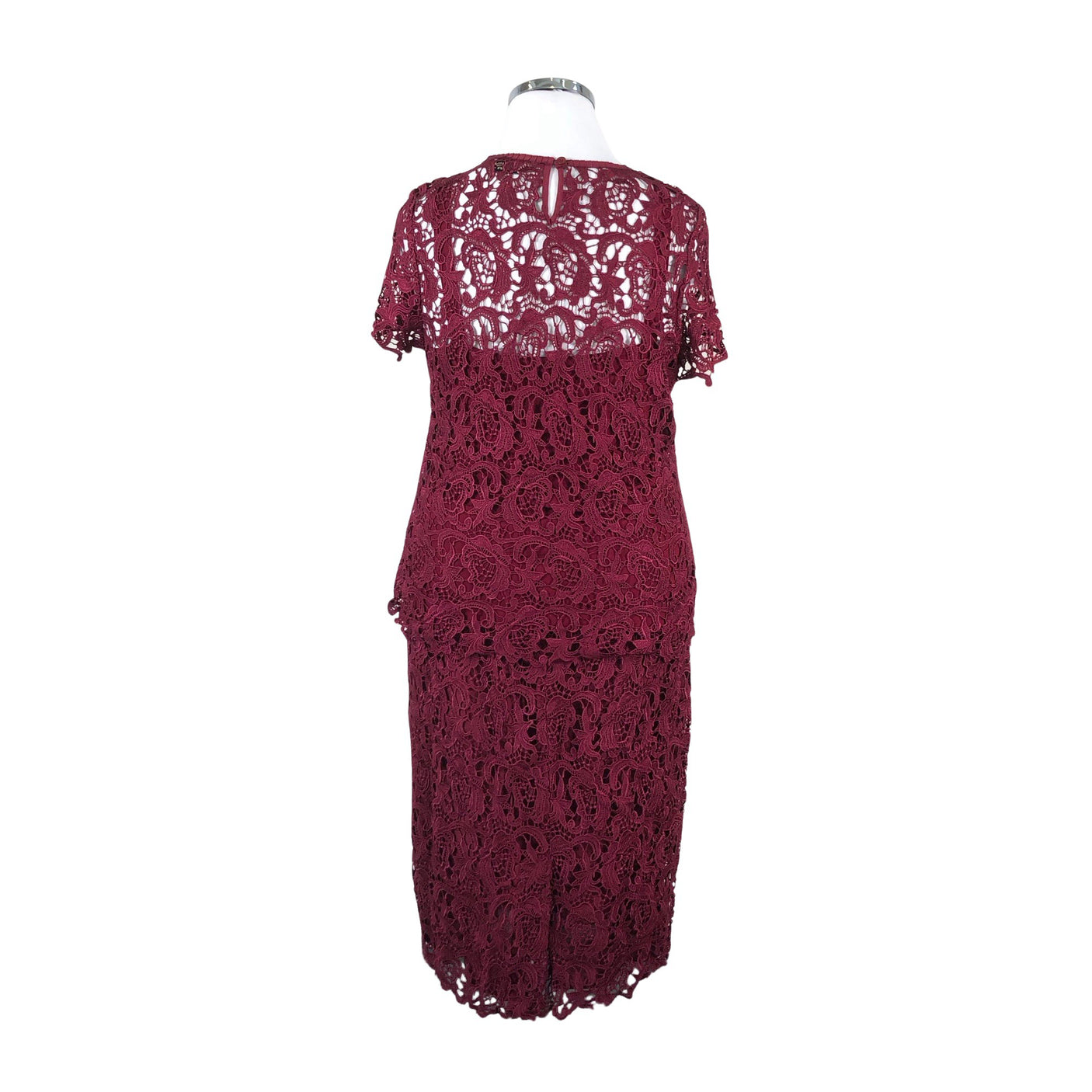 Unisex Uta Raasch - Pidulik pluus, suurus 46 - Veinipunane (2)