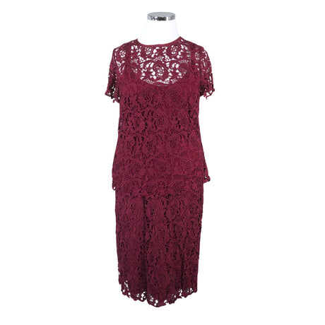 Unisex Uta Raasch - Pidulik pluus, suurus 46 - Veinipunane ()