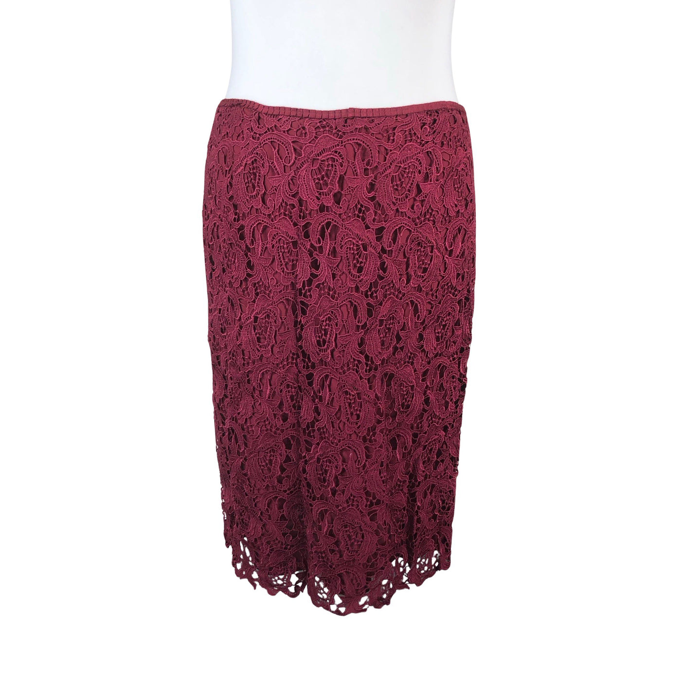 Unisex Uta Raasch - Pidulik pluus, suurus 46 - Veinipunane (3)