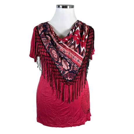 Unisex Desigual - T-särk, suurus 42 - Punane ()