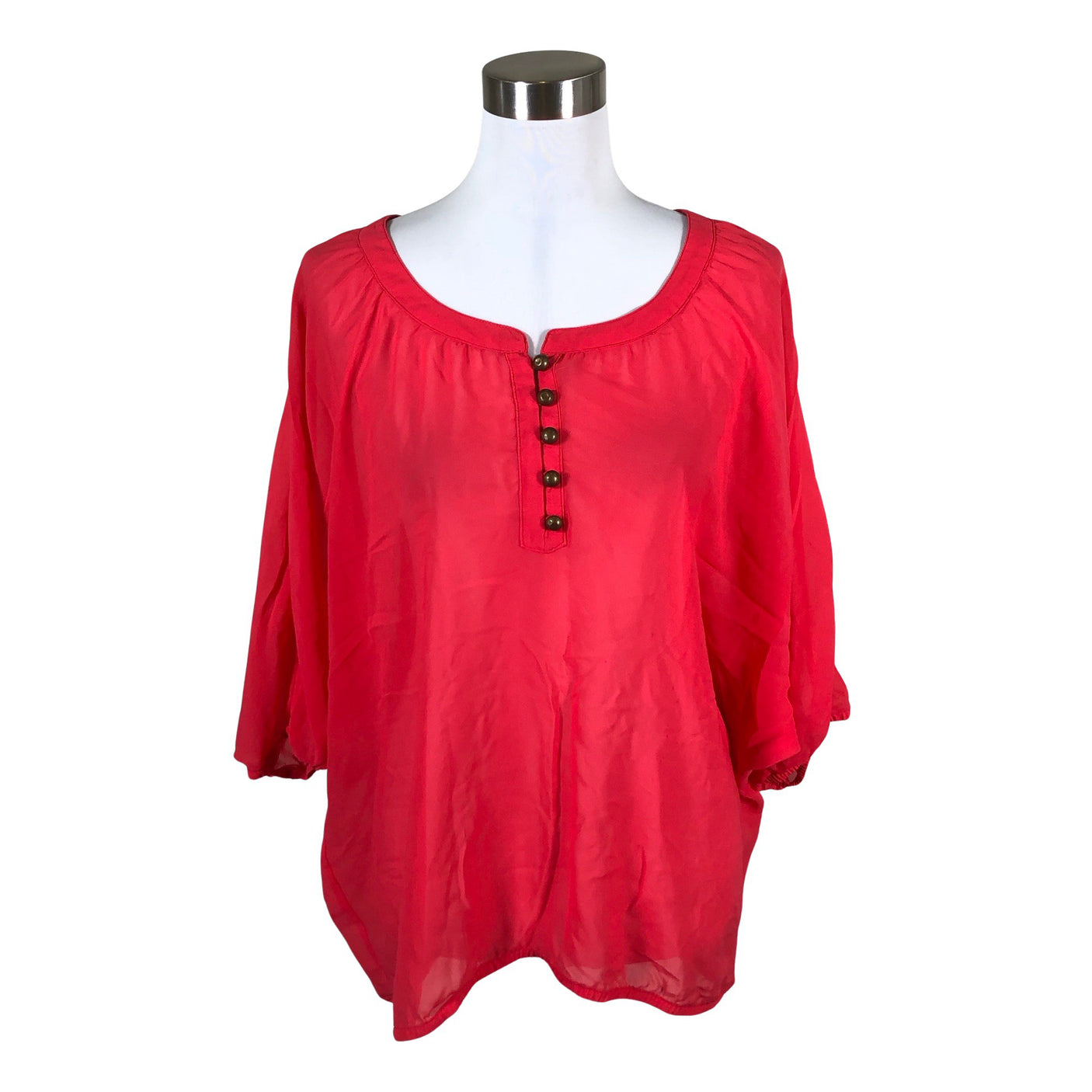 Unisex Philosophy Blues Original - Lühikeste käistega pluus, suurus 40 - Punane (1)