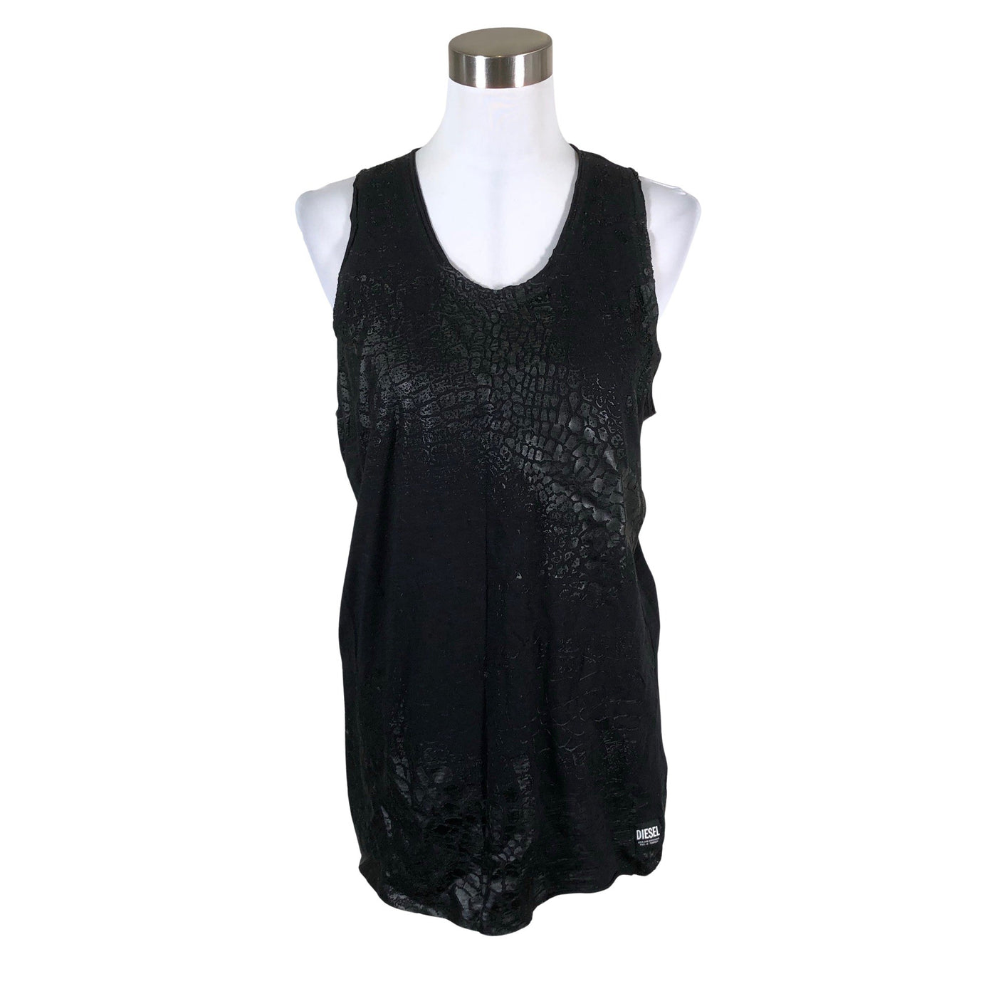 Unisex Diesel - Trikotaažist tuunika, suurus 40 - Must (1)