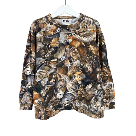 Unisex Molo Kids - Trikotaažist pluus, suurus 116 - 122 - Pruun ()