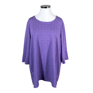 Unisex Zizzi - Trikotaažist kleit, suurus 50 - Lilla (1)