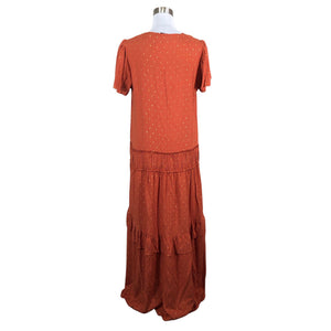 Unisex Larsuu - Õhuke kleit, suurus 38 - Oranž (2)