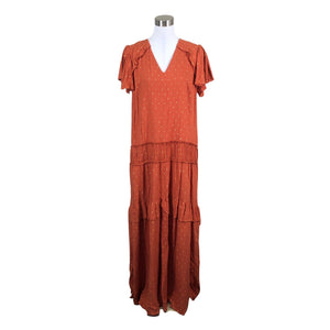 Unisex Larsuu - Õhuke kleit, suurus 38 - Oranž (1)