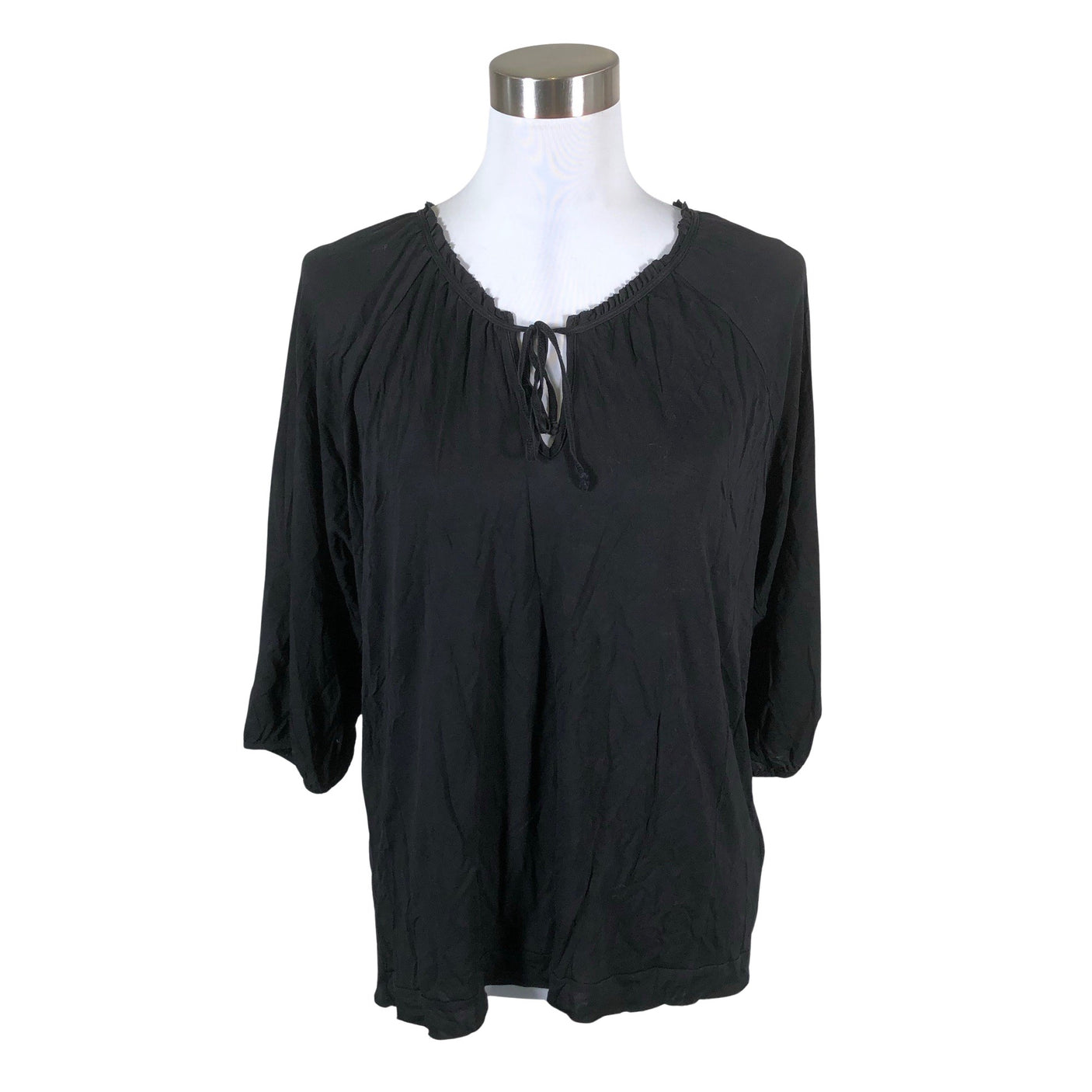 Unisex Filippa K. - Lühikeste käistega pluus, suurus 40 - Must (1)