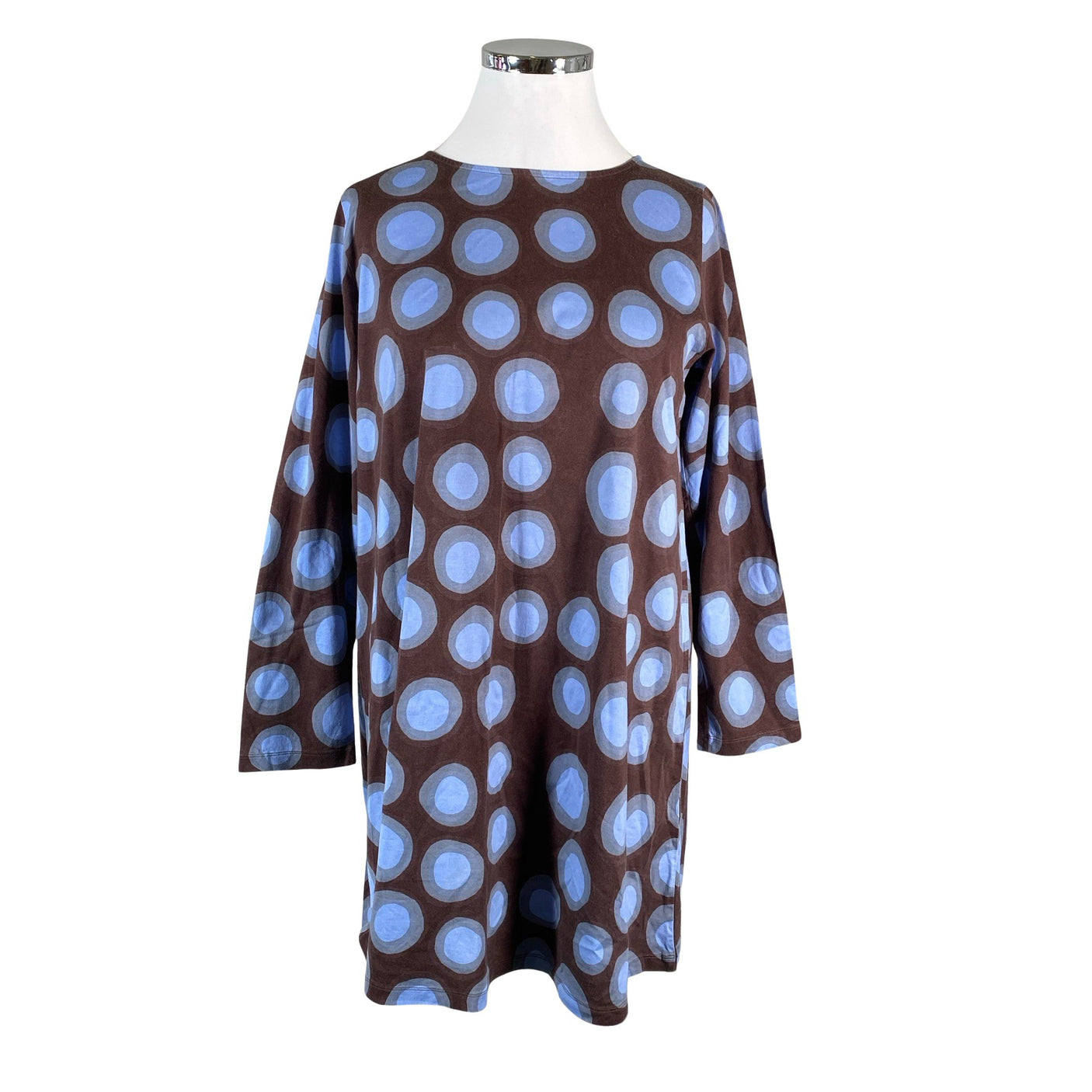 Unisex Marimekko - Trikotaažist kleit, suurus 42 - Pruun (1)