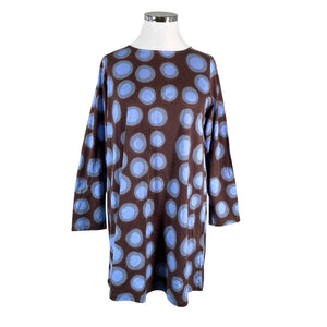 Unisex Marimekko - Trikotaažist kleit, suurus 42 - Pruun (1)