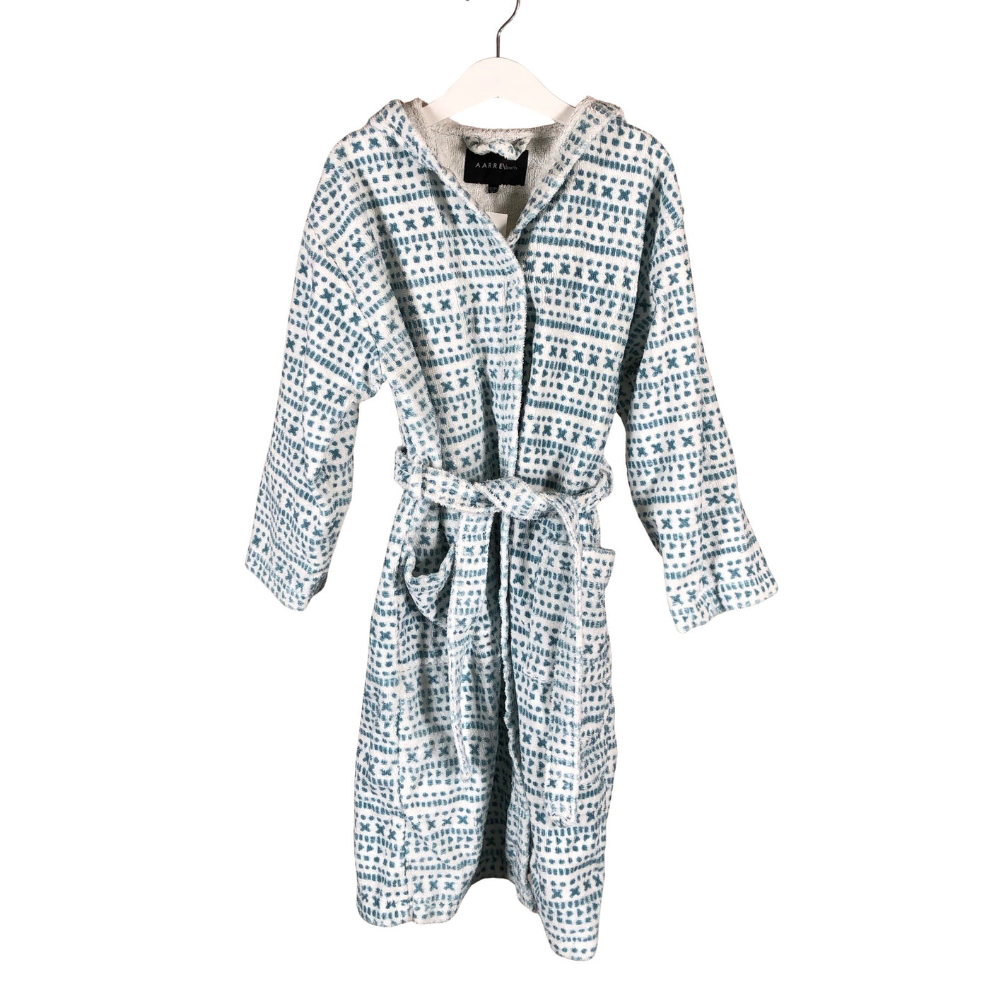 Unisex Aarrelabel - Hommikumantel, suurus 122 - 128 - Valge (1)