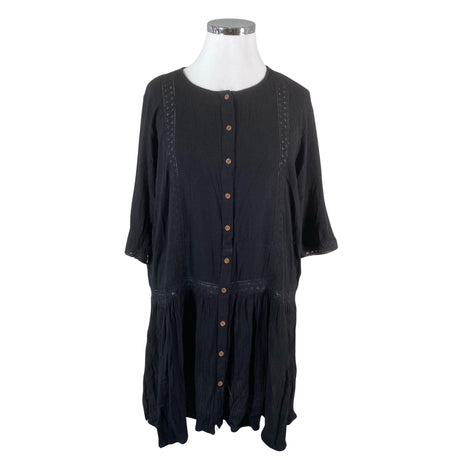 Unisex Zizzi - Mitteveniv kleit, suurus 48 - Must ()