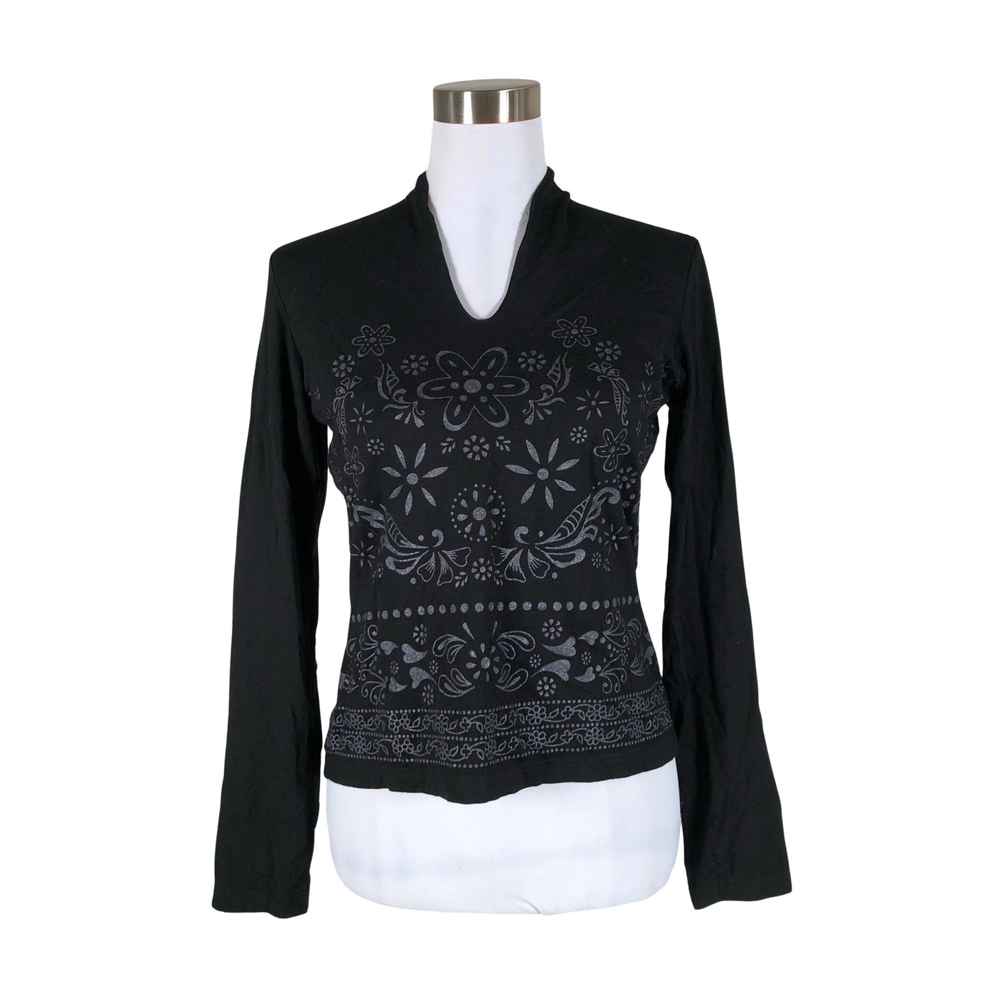 Unisex More&More - Trikotaažist pluus, suurus 38 - Must (1)