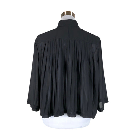 Unisex Ajlajk - Lühikeste käistega pluus, suurus 36 - Must (2)