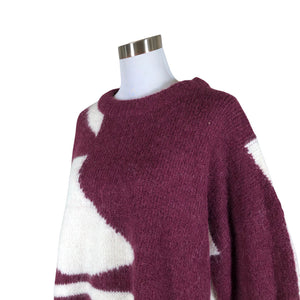 Unisex Marimekko - Kampsun, suurus 40 - Veinipunane (3)