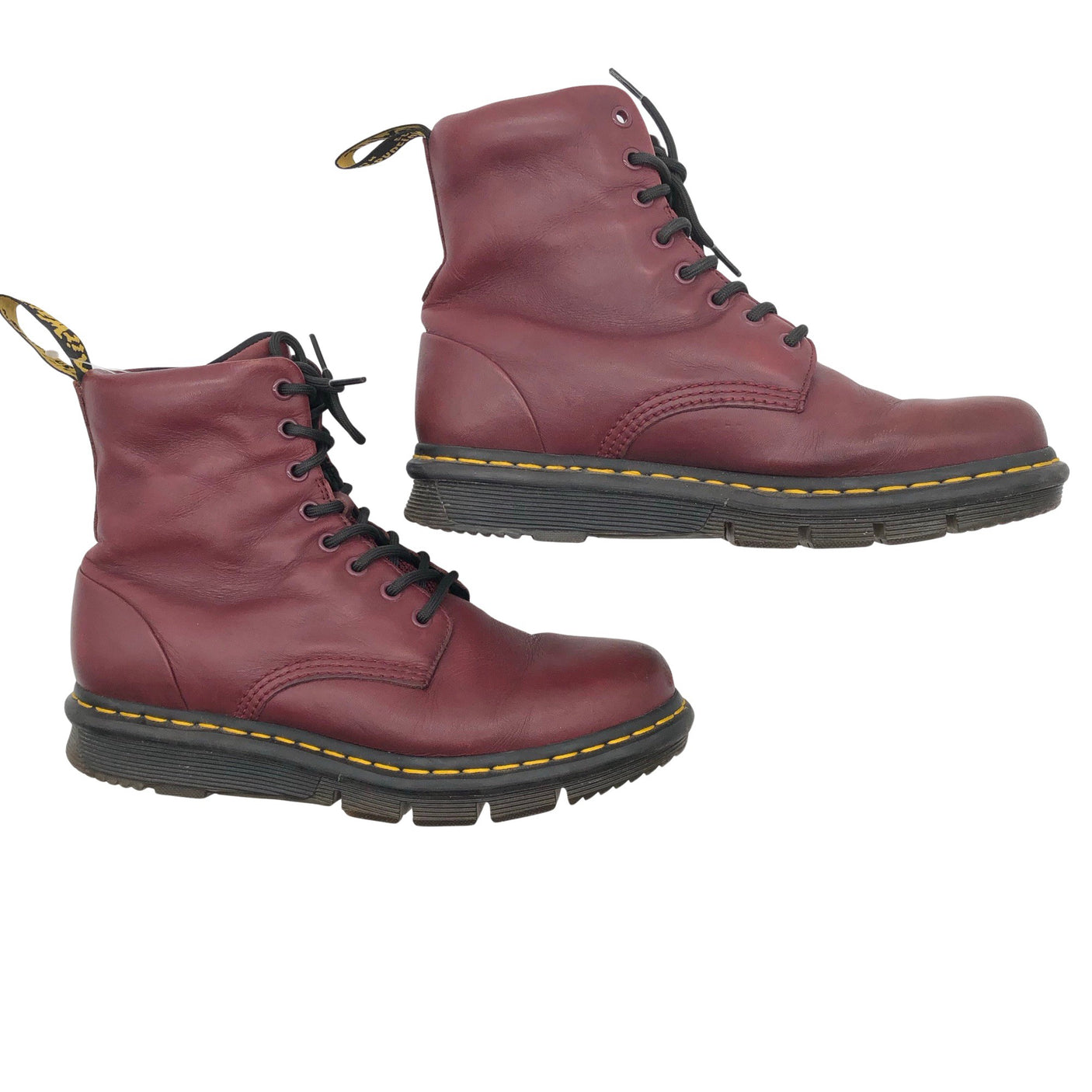 Unisex Dr. Martens - Nööridega saapad, suurus XXS - Veinipunane (1)