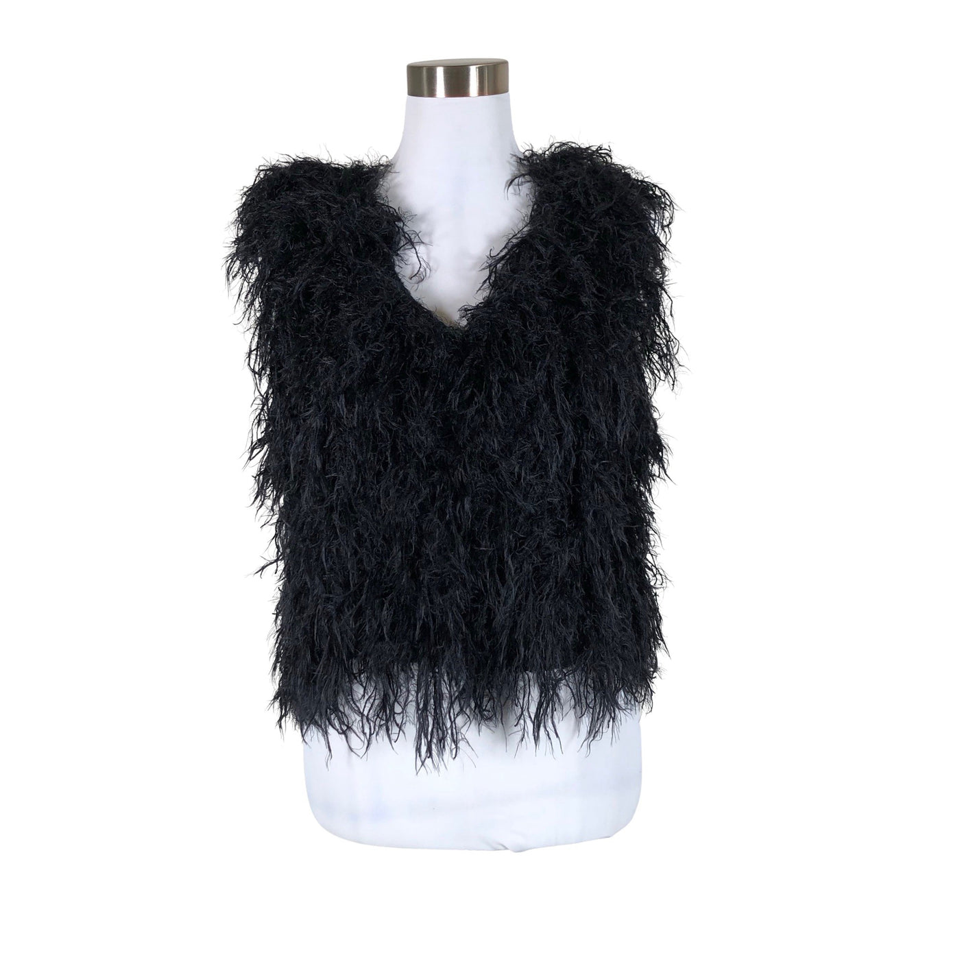 Unisex Joachim Bosse - Kunstkarusnahast vest, suurus 36 - Must (1)