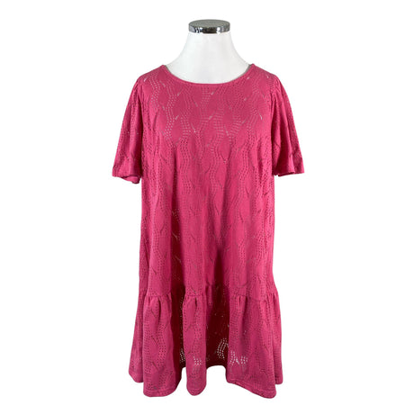 Unisex Zizzi - Trikotaažist kleit, suurus 46 - Roosa ()