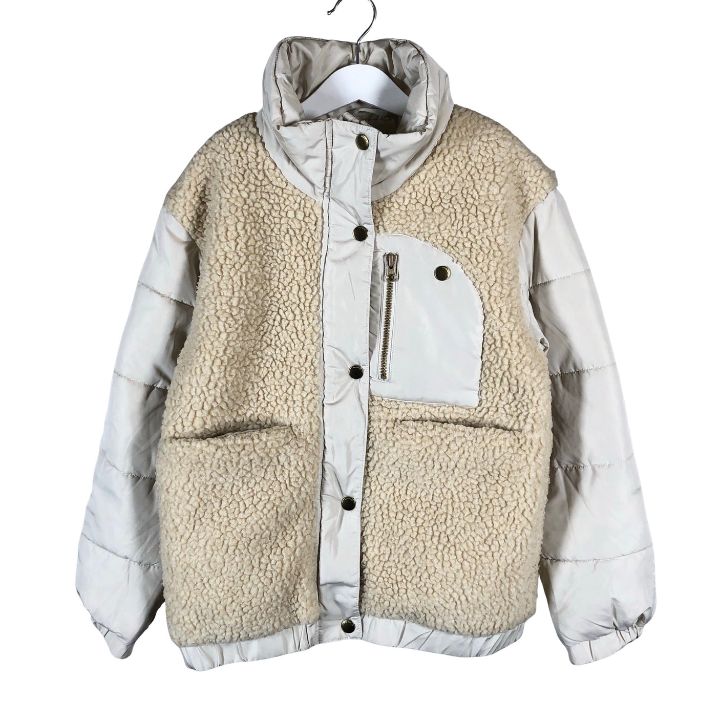 Unisex Name It - Õhem talvejope, suurus 134 - 140 - Beige (1)