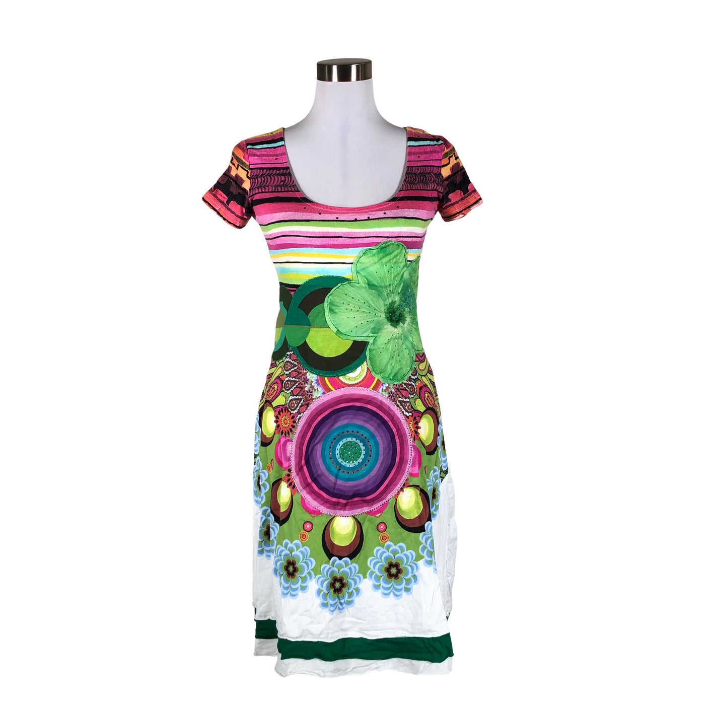 Unisex Desigual - Trikotaažist kleit, suurus 36 - Roosa (1)