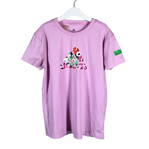 Unisex Adidas - Spordisärk, lühikesed käised, suurus 134 - 140 - Heleroosa (1)